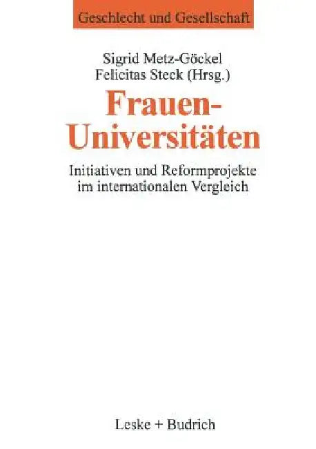 Buy Frauenuniversitäten (English, Sigrid Metz-Göckel | Felicitas Steck) — BookShops.in