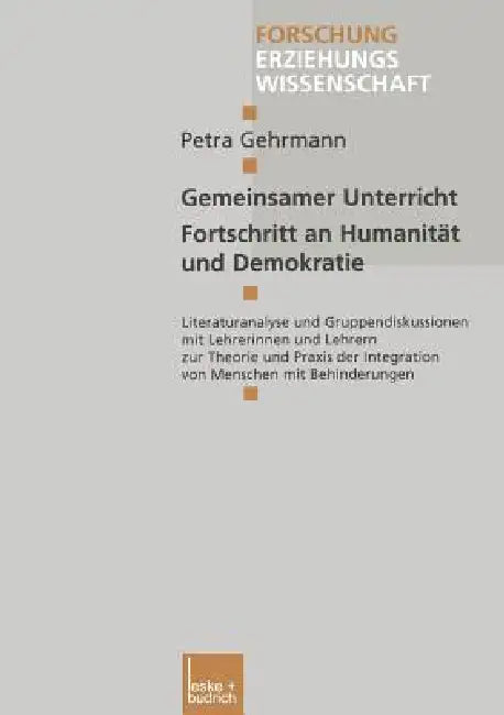 Buy Gemeinsamer Unterricht -- Fortschritt an Humanität Und Demokratie (English, Petra Gehrmann) — BookShops.in