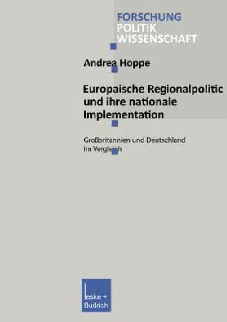 Buy Europäische Regionalpolitik Und Ihre Nationale Implementation (English, Andrea Hoppe) — BookShops.in