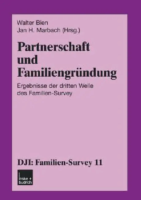 Buy Partnerschaft Und Familiengründung (English, Walter Bien | Jan H. Marbach) — BookShops.in