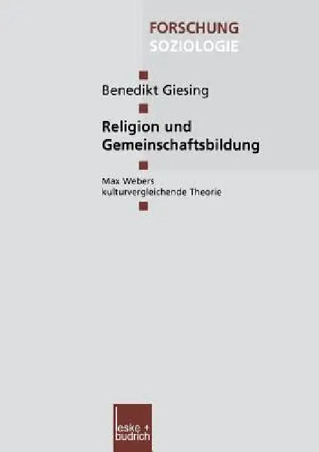 Buy Religion Und Gemeinschaftsbildung (English, Benedikt Giesing) — BookShops.in