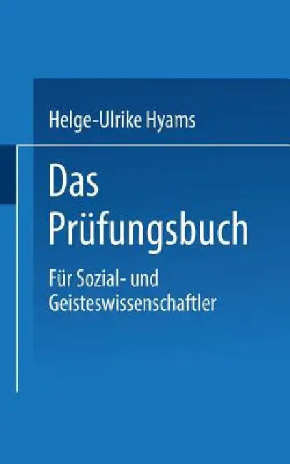Buy Das Prüfungsbuch (English, Helge-Ulrike Hyams) — BookShops.in