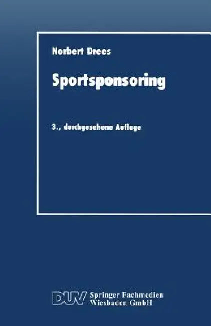 Buy Sportsponsoring (English, Norbert Drees) — BookShops.in