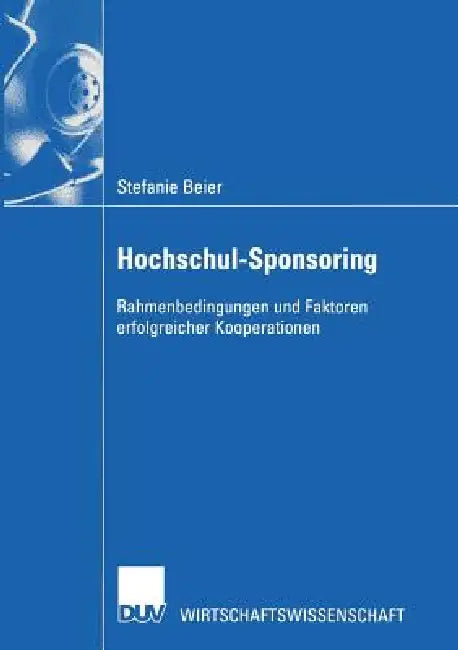 Hochschul-Sponsoring (English, Stefanie Beier)