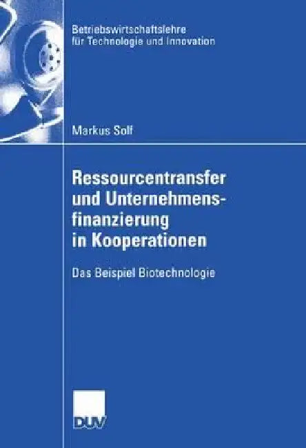Buy Ressourcentransfer Und Unternehmensfinanzierung in Kooperationen (English, Markus Solf) — BookShops.in