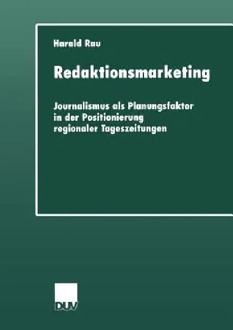 Redaktionsmarketing (English, Harald Rau)