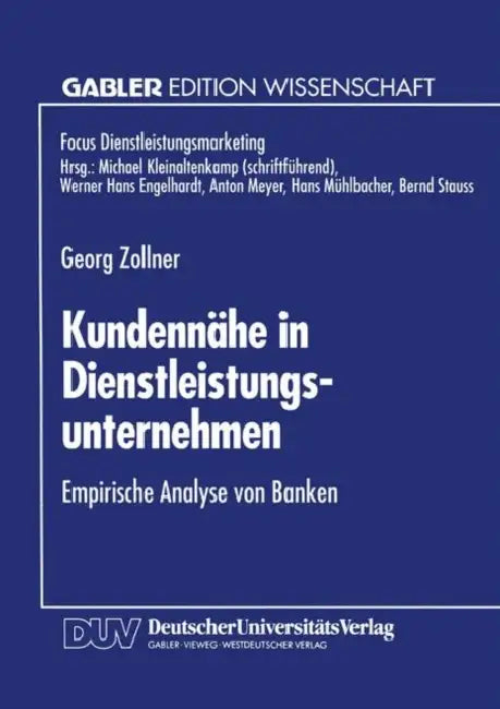 Buy Kundennähe in Dienstleistungsunternehmen (English, Georg Zollner) — BookShops.in