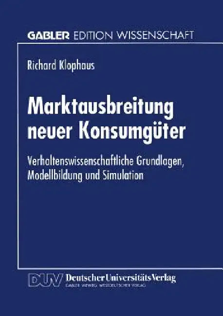 Buy Marktausbreitung Neuer Konsumgüter (English, Richard Klophaus) — BookShops.in