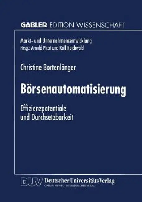 Buy Börsenautomatisierung (English, Christine Bortenlänger) — BookShops.in