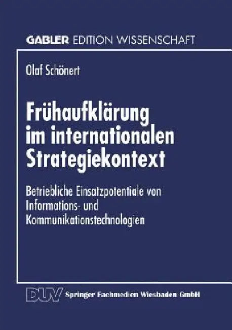 Buy Frühaufklärung Im Internationalen Strategiekontext (English, Olaf Schönert) — BookShops.in