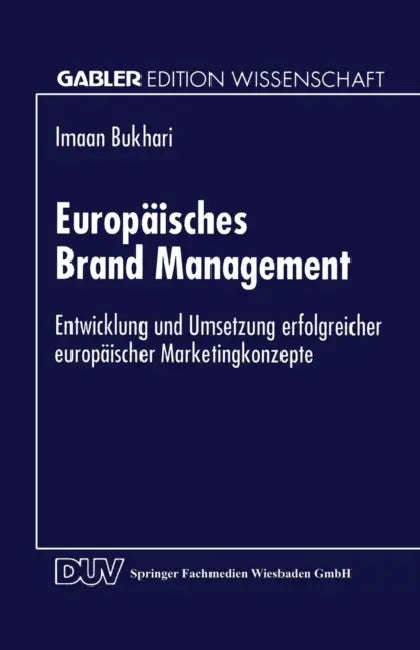 Buy Europäisches Brand Management (English, Imaan Bukhari) — BookShops.in