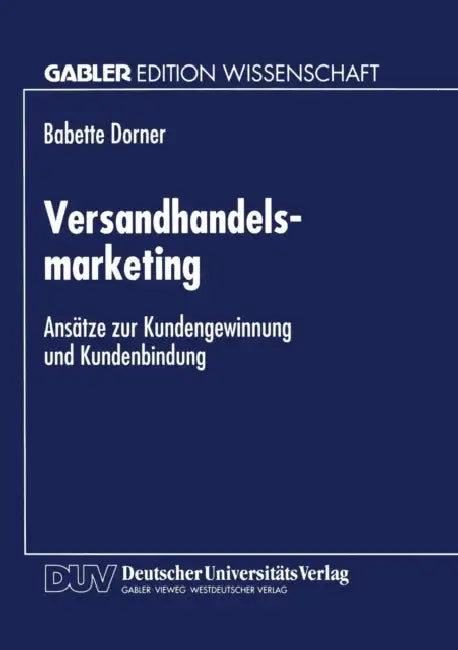 Buy Versandhandelsmarketing (English, Babette Dorner) — BookShops.in