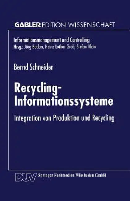 Recycling-Informationssysteme (English, Bernd Schneider)