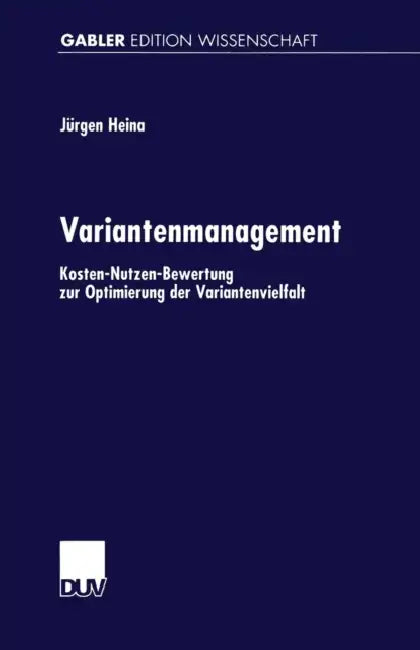 Buy Variantenmanagement (English, Jürgen Heina) — BookShops.in