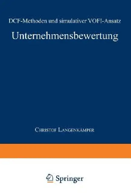 Unternehmensbewertung (English, Christof Langenkämper)