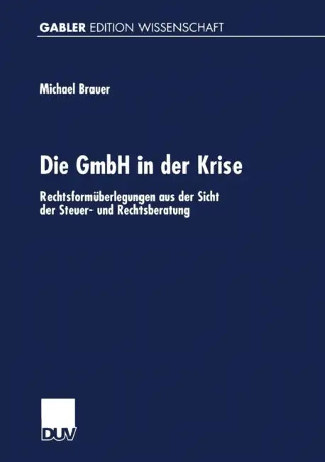 Buy Die Gmbh in Der Krise (English, Michael Brauer) — BookShops.in