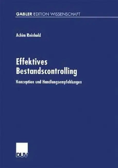 Buy Effektives Bestandscontrolling (English, Achim Reinhold) — BookShops.in
