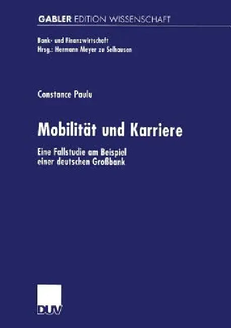 Buy Mobilität Und Karriere (English, Constance Paulu) — BookShops.in