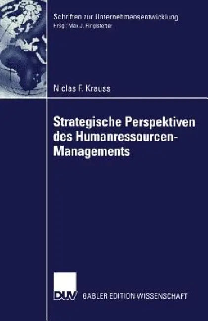Buy Strategische Perspektiven Des Humanressourcen-Managements (English, Niclas Krauss) — BookShops.in