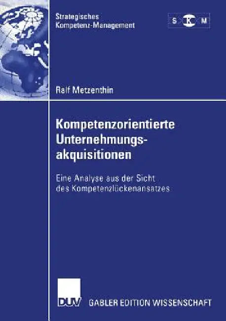 Buy Kompetenzorientierte Unternehmungsakquisitionen (English, Ralf Metzenthin) — BookShops.in