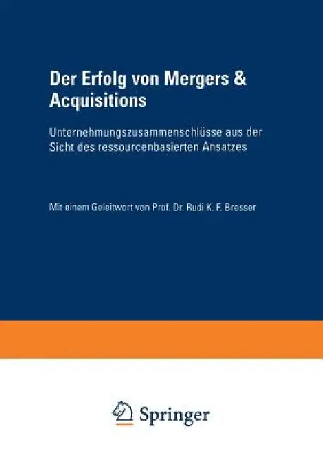 Buy Der Erfolg Von Mergers & Acquisitions (English, Erik Eschen) — BookShops.in
