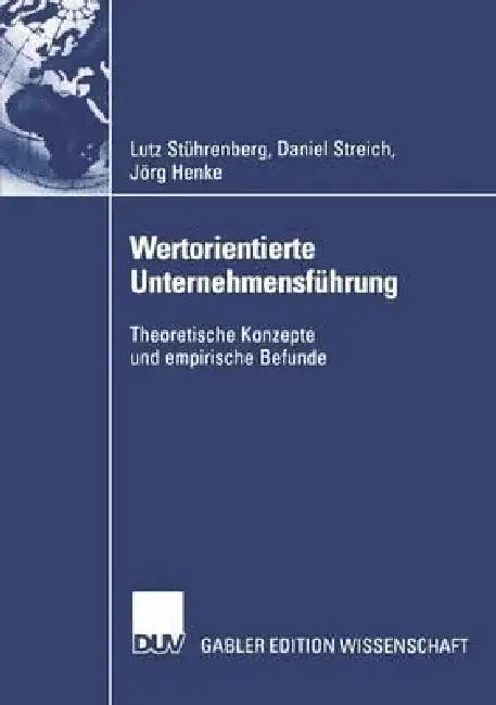 Buy Wertorientierte Unternehmensführung (English, Lutz Stührenberg | Daniel Streich | Jörg Henke) — BookShops.in