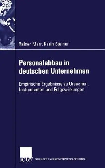 Buy Personalabbau in Deutschen Unternehmen (English, Rainer Marr | Florian Schloderer | Karin Steiner) — BookShops.in