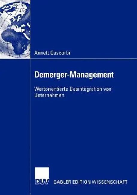 Buy Demerger-Management (English, Annett Cascorbi) — BookShops.in