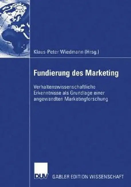 Buy Fundierung Des Marketing (English, Klaus-Peter Wiedmann | Julia Wandt | Gunnar Mau) — BookShops.in