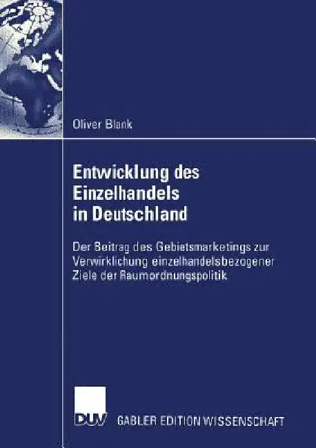 Buy Entwicklung Des Einzelhandels in Deutschland (English, Oliver Blank) — BookShops.in