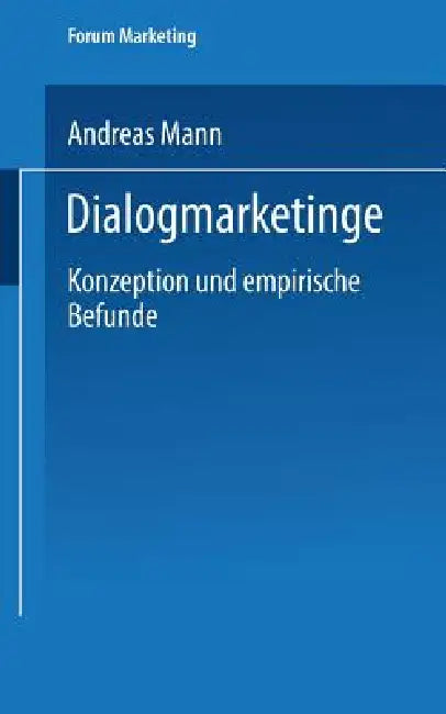 Buy Dialogmarketing (English, Andreas Mann) — BookShops.in