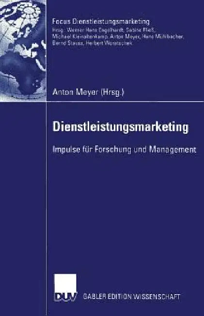 Buy Dienstleistungsmarketing (English, Anton Meyer) — BookShops.in