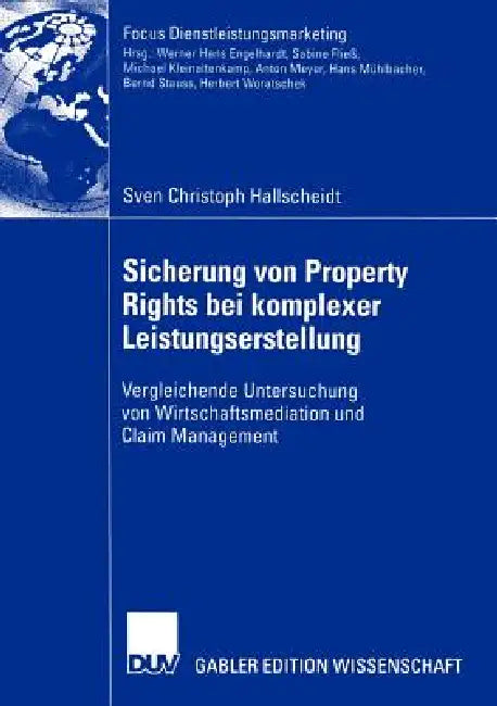 Buy Sicherung Von Property Rights Bei Komplexer Leistungserstellung (English, Sven Christoph Hallscheidt) — BookShops.in