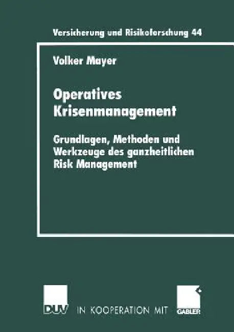 Buy Operatives Krisenmanagement (English, Volker Mayer) — BookShops.in