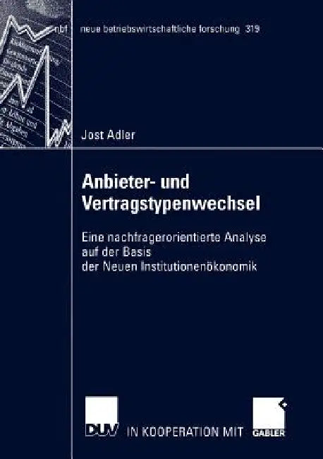 Anbieter- Und Vertragstypenwechsel (English, Jost Adler)