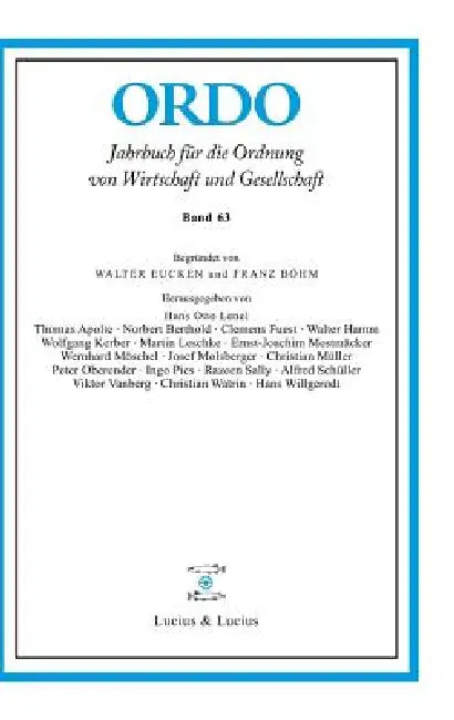 Ordo 63 (English, de Gruyter)
