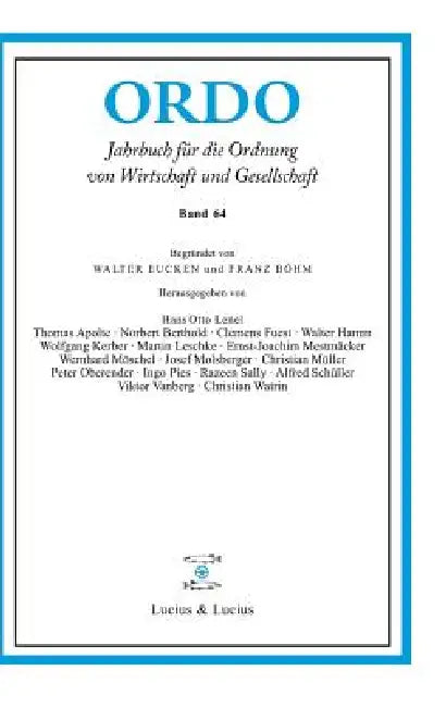 Buy Ordo 64 (English, de Gruyter) — BookShops.in