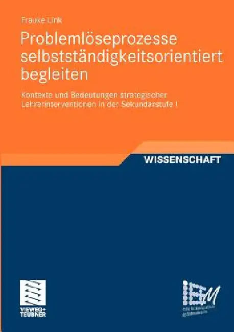 Buy Problemlöseprozesse Selbstständigkeitsorientiert Begleiten (English, Frauke Link) — BookShops.in