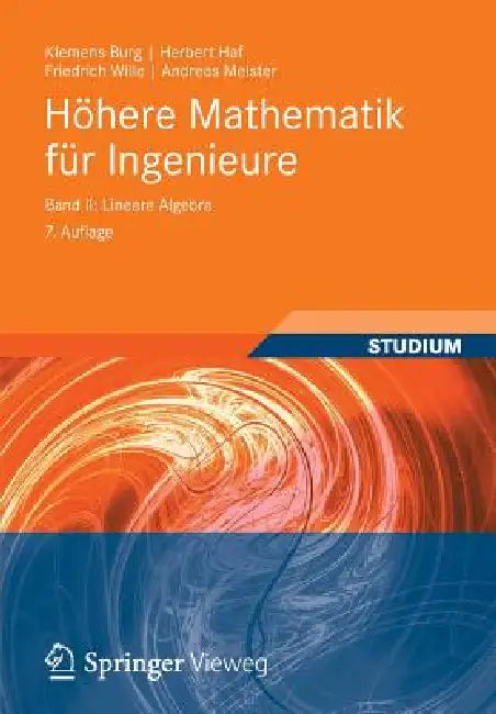 Buy Höhere Mathematik Für Ingenieure Band II (English, Klemens Burg | Herbert Haf | Friedrich Wille) — BookShops.in