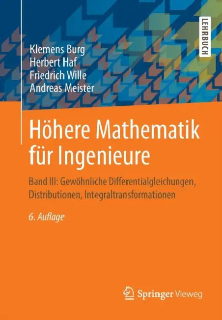 Buy Höhere Mathematik Für Ingenieure (English, Klemens Burg | Herbert Haf | Friedrich Wille) — BookShops.in