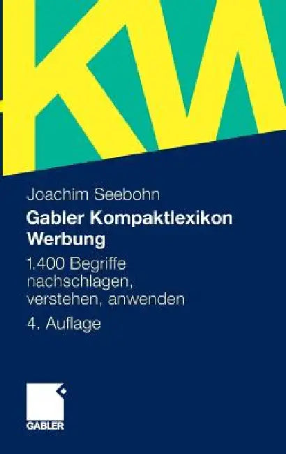Buy Gabler Kompaktlexikon Werbung (English, Joachim Seebohn) — BookShops.in