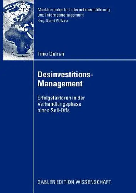 Buy Desinvestitions-Management (English, Timo Defren | Bernd W. Wirtz) — BookShops.in