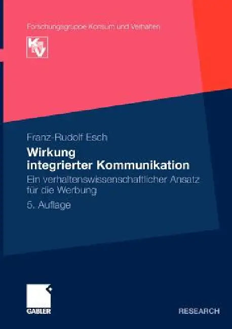 Wirkung Integrierter Kommunikation (English, Franz-Rudolf Esch)
