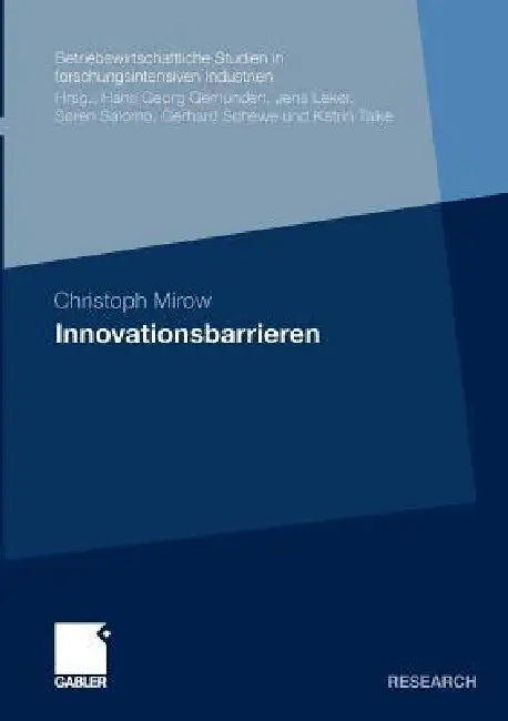 Buy Innovationsbarrieren (English, Christoph Mirow) — BookShops.in