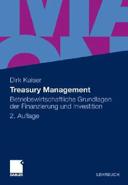 Buy Treasury Management (English, Dirk Kaiser) — BookShops.in