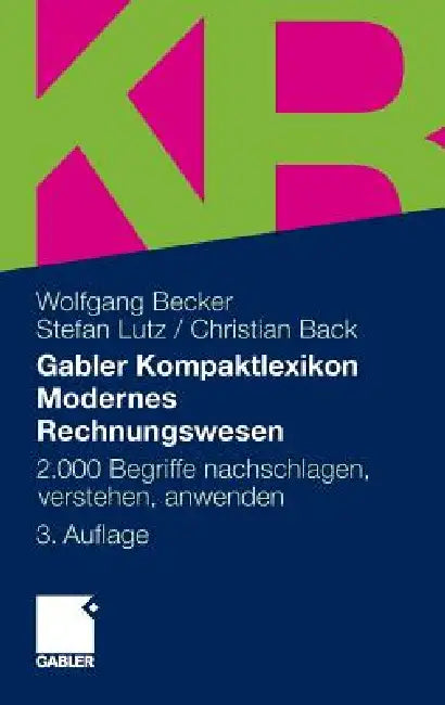 Buy Gabler Kompaktlexikon Modernes Rechnungswesen (English, Wolfgang Becker | Stefan Lutz | Christian Back) — BookShops.in