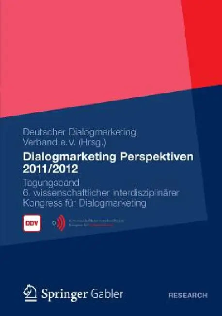 Buy Dialogmarketing Perspektiven 2011/2012 (English, Deutscher Dialogmarketing Verband E. V.) — BookShops.in