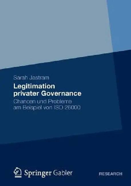Legitimation Privater Governance (English, Sarah Jastram)