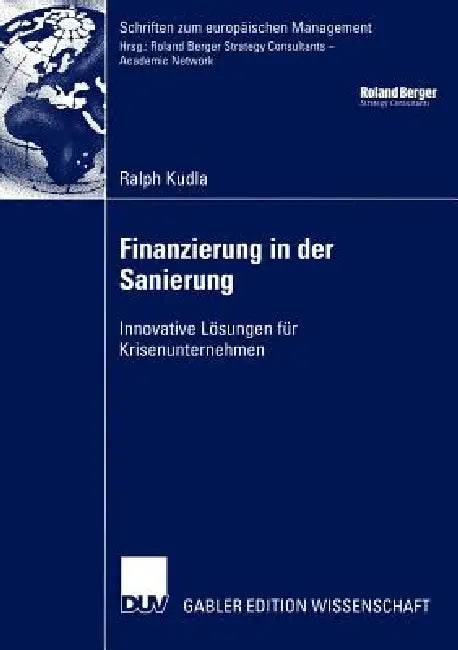 Buy Finanzierung in Der Sanierung (English, Ralph Kudla | Prof Dr Guido Eilenberger) — BookShops.in