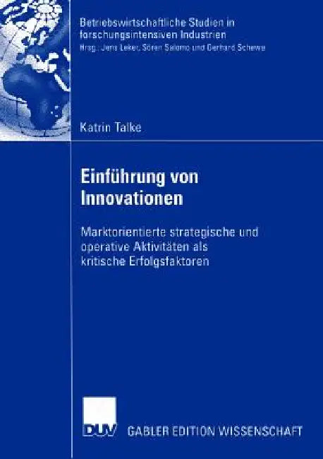Buy Einführung Von Innovationen (English, Katrin Talke | Volker Trommsdorff) — BookShops.in